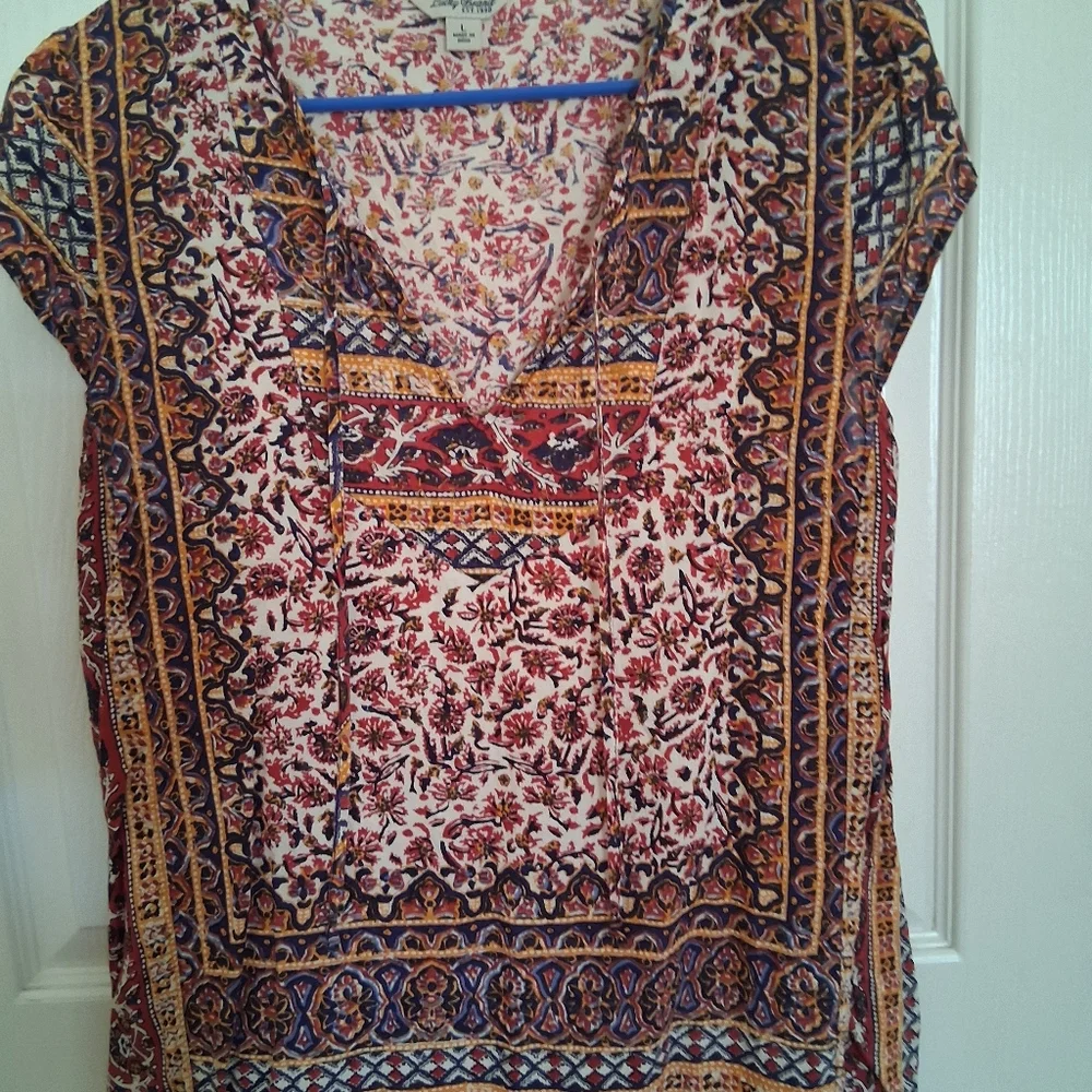 Lucky Brand Multicolor Floral Blouse - Picture 5 of 5